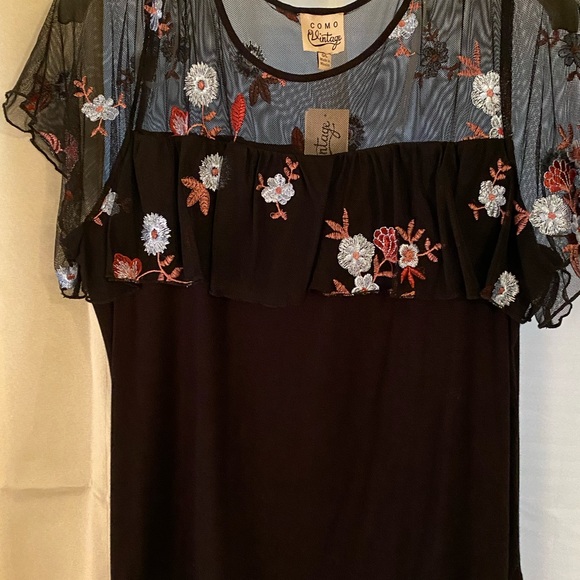 NWT Ladies L Como Vintage Top - Picture 2 of 4
